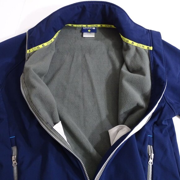 Sperry Top Sider STS35 Men Blue Performance Softshell Jacket Size M Nautical - Picture 4 of 15